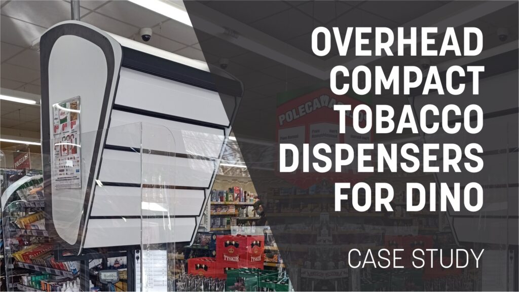 overhead COMPACT tobacco dispenser