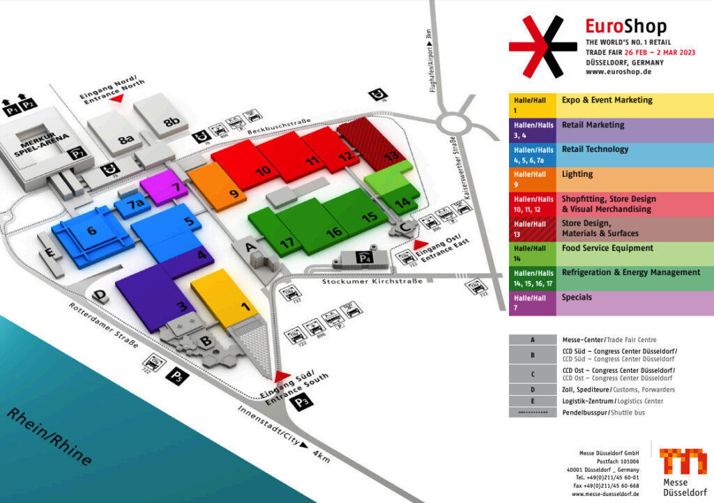 Euroshop fair layout